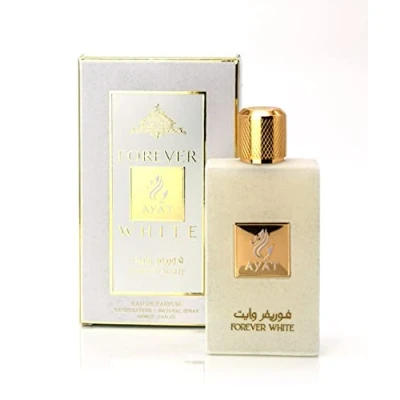 Image of AYAT PERFUMES FOREVER WHITE 100ml Unisex Oriental Eau De Parfum Dubai Fragrance Made in United Arab Emirates