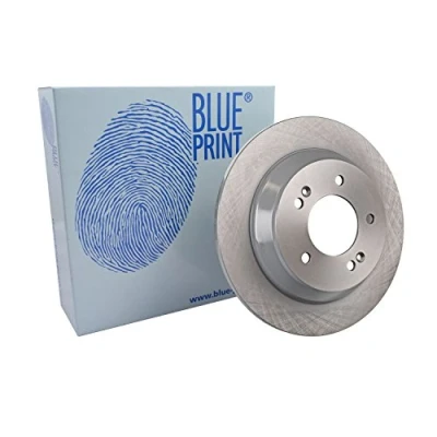 Image of 58411B2500 Brake disc BLUE PRINT ADG043210 Rear Axle 284mm 10mm 5 Hole 114mm solid Coated KIA: SOUL 2, CARENS 4, HYUNDAI: Kona SUV