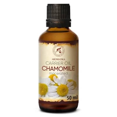 Image of Chamomile Oil 50ml Matricaria Chamomilla Natural Blossom Extract Carrier Base Care for Face Nails Hands Hair Massage Body