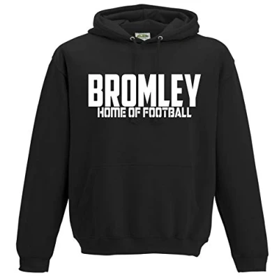 Image of AmeliaGouldApparel Bromley Home of Fooball Premium Mens Hoodie Medium Black