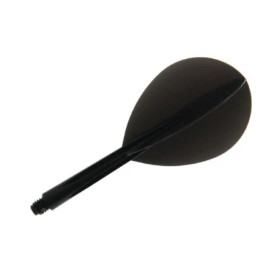 Image of Condor Darts Flight Plain Black Teardrop M