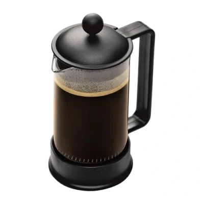 Image of BODUM 1543 01US Brazil 3 Cup French Press Coffee Maker, Black, 0.35 l, 12 oz
