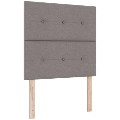 Image of vidaXL Headboard Button Tufted Taupe 100 cm Fabric