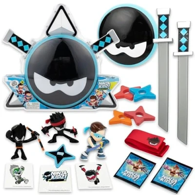 Image of Ninja Kidz 4531 Mystery Warrior Pack with 18 Exciting Toys to Discover Inside, Officially Licensed Merch, Cartoon, Multicolour
