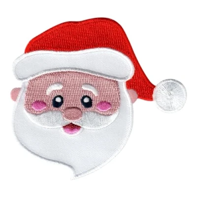 Image of PatchMommy Santa Claus Patch, Iron On/Sew On Christmas Embroidered Applique Motif for Children Kids Baby