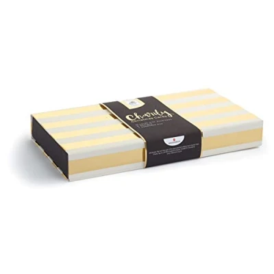 Image of Box of 10 Gold Foil Marie Curie Charity Christmas Cards 2 Designs Keepsake