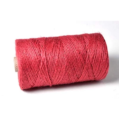 Image of 1KG Spools Everlasto Coloured Jute Craft Twine String (2mm approx) (RUBY RED)