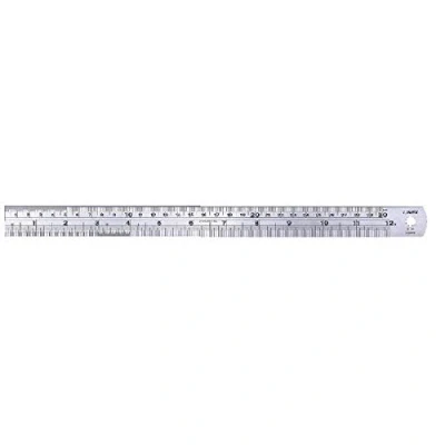 Image of Linex Heavy Duty Ruler 30cm Stainless Steel LXESL30 + Finchley Pen Free