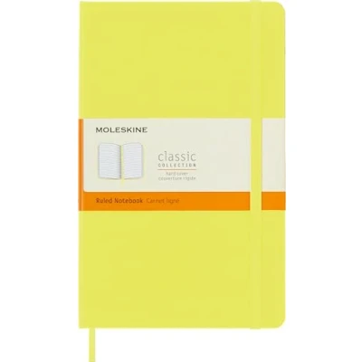 Image of Moleskine Classic Notebook, Hard Cover, Large (5&quot; x 8.25&quot;) Ruled, Citron Yellow, 240 Pages