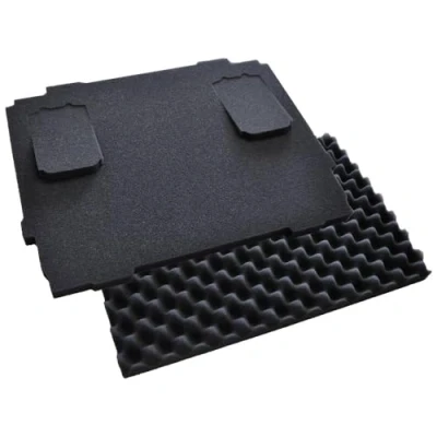 Image of Makita P 84268 Cushion Set 20 mm, 2 Piece Foam Inserts with Base and Lid Pads, Cut Outs for 18V LXT Batteries, Suitable Makpac System Case, 375 x 280 60 mm (L W H)