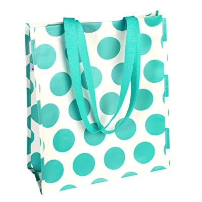 Image of Rex London Turquoise On Cream Spotlight Reusable Shopping Bag