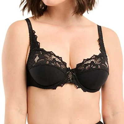 Image of Sans Complexe Women&#039;s COTON D&#039;ARUM (704438)Full Cup Everyday Bra, Black (Noir), 38C (manufacturer size: EU: 85C)