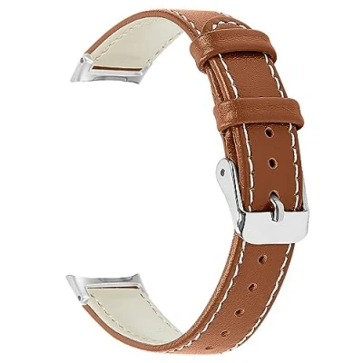 Image of Watch strap fine genuine leather replacement for Fitbit Inspire 2 / 3