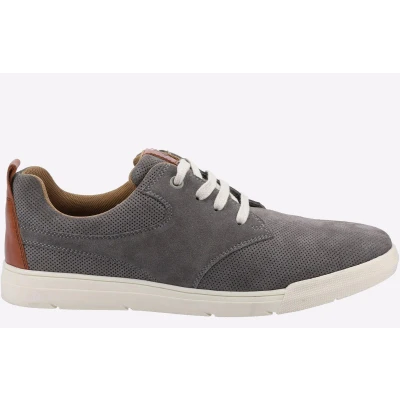 Image of Hush Puppies Men&#039;s Michael Lace Up Sneaker, Grey Suede, 8 UK