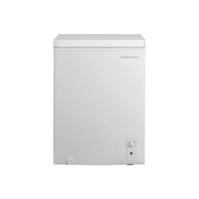 Image of Cookology CCFZ142WH Freestanding Chest Freezer 142 Litre Capacity Suitable for Outbuildings and Garages Refrigeration Modes Easy Temperature Control 4 Star Rating White