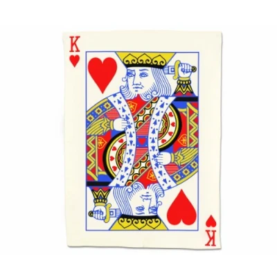 Image of Gift Republic Playing Cards Tea Towel King of Hearts