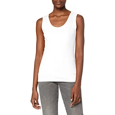 Image of Fruit of the Loom Women&#039;s Valueweight Vest, White, S UK