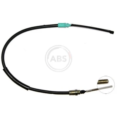 Image of 4745R1 Brake Cable A.B.S. K16737 824mm Drum for left hand/right hand drive vehicles PEUGEOT: 406 Coupe, Saloon