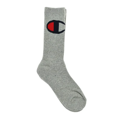 Image of Champion Y08SX Mens high top sports socks Grey Size UK 5.5 8