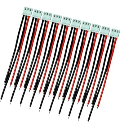 Image of LinsyRC 10PCS 2S 3Pins Balance Cable Extension JST XH Connector Plug Adapter Lead with 15CM 22AWG Silicone Wire (2S)