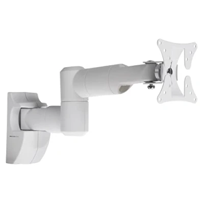 Image of ProperAV White TV Wall Bracket for 13’’ 19’’ 22’’ 23’’ 24’’ 28’’ Tilt 20 VESA Max 100x100