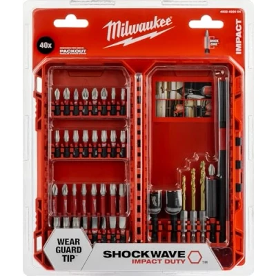Image of Milwaukee Shockwave Drill &amp; Screw Set 40 Pieces