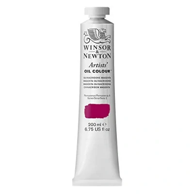 Image of Winsor &amp; Newton,200 ml (Pack of 1),1237545​ 1237545 Artists&#039; Oil Colour, 200ml Volume, Quinacridone Magenta