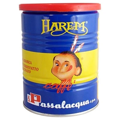 Image of Coffee PASSALACQUA Harem Gusto Unico 100% Arabica TIN 250g Ground