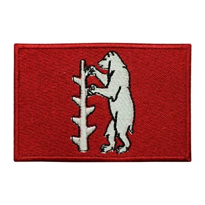 Image of Warwickshire County Flag Logo Iron On Sew Embroidered Patch Badge Applique for Clothes Shirts Jeans etc