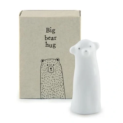 Image of Big Bear Hug in a Matchbox Ceramic Cracker Filler Mini Gift