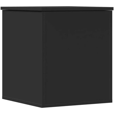 Image of vidaXL Storage Box Black 40x42x46 cm Engineered Wood