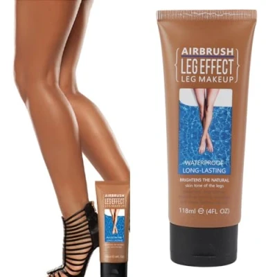 Image of 118ml Airbrush Legs, Leg Makeup Lotion, Body Foundation, Waterproof Long Lasting Full Coverage Lightweight Cosmetic for Wedding (3#)