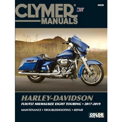 Image of Clymer Harley Davidson FLH/FLT Milwaukee Eight Touring 17 19 Manual (Paperback)