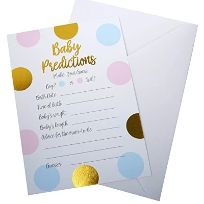 Image of Neviti 771495 Pattern Works Baby Prediction Cards with Envelopes, Multi Colour, 15 x 10 0.1 cm