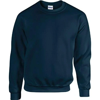 Image of Gildan . Mens Heavy Blend Sweatshirt Crew Neck Plain Jumper Navy 2XL
