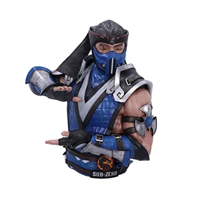 Image of Nemesis Now Officially Licensed Mortal Kombat Sub Zero Bust, Blue, 29cm, Resin