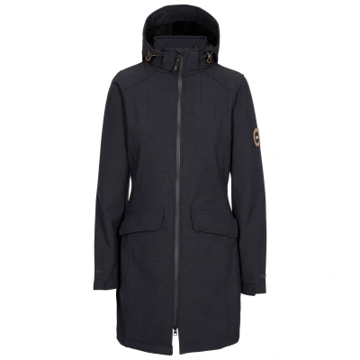 Image of Trespass Womens/Ladies Maria Soft Shell Jacket (Black Marl) Size 2XS