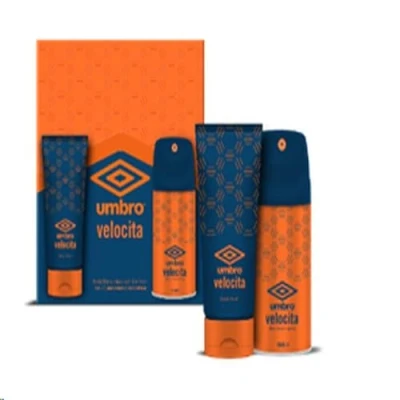 Image of Umbro Velocita Body Spray 150ml And Wash