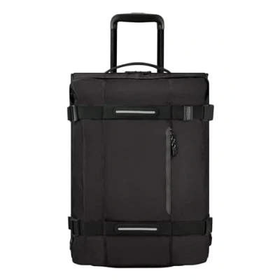 Image of American Tourister Urban Track Travel Bag/Backpack with 2 Wheels, S, 55 cm, 45.5 L, Black (Asphalt Black), Reisetasche/Rucksack S (55 cm L), Bags