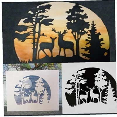 Image of Casecover Frames Metal Cutting Die Christmas Tree Animal Deer Punch Stencils Scrapbooking Card Making Album Stencil Embossing Craft