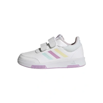 Image of adidas Tensaur Hook and Loop Shoes Running, White/Almost Blue/Bliss Lilac, 5.5 UK Child