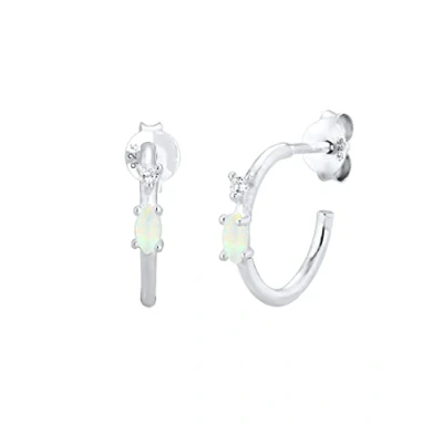 Image of Elli Women&#039;s Silver Stud Earrings 305780718