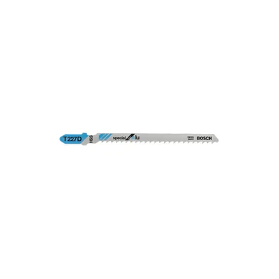 Image of Bosch 5x Jigsaw Blade T 227 D Special for Alu (for Aluminium, Epoxy, Glass fibre reinforced plastic, Professional Accessories Jigsaw)