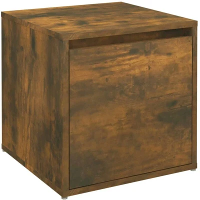 Image of vidaXL Box Drawer Smoked Oak 40.5x40x40 cm Engineered Wood
