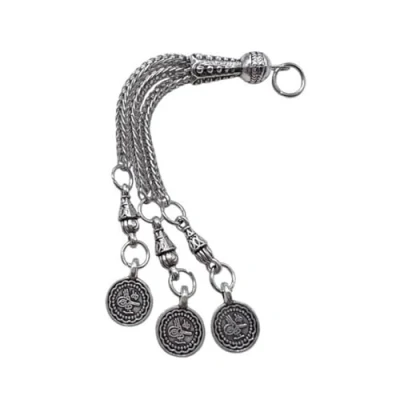 Image of xbiez DIY Antique Silver Tassels Brushes Metal Accessories Personalized Jewelry Making Supplies Necklace Connectors