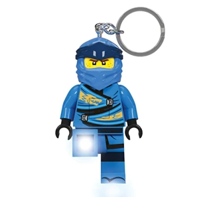 Image of IQ LEGO Ninjago Legacy Keychain Light Jay 76mm Tall Figure, multicolor, Multicolour