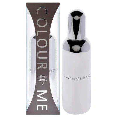 Image of COLOUR ME Silver Sport Perfume for Men. 90ml Eau de Parfum Men, Luxury Fragrance Mens Aftershave, Long Lasting Men by Milton Lloyd