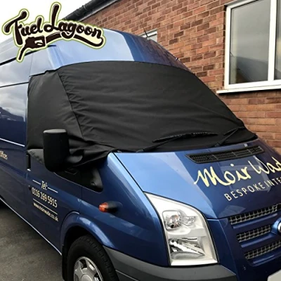 Image of Transit MK7 Front Window Screen Cover Black Out Blind Frost Wrap Curtain (Deluxe)
