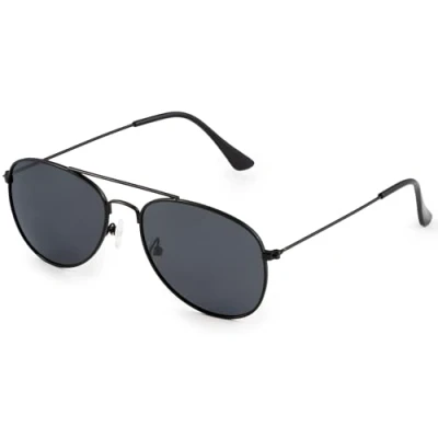Image of Kiddus Polarized Sunglasses for Kids Boy Girl Children from 12 years old. 100% UV protection. Lightweight metal frame. Aviation Pilots Style
