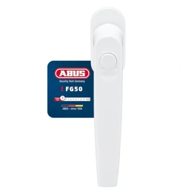 Image of ABUS Window Handle FG50 Lock with Lockable Push Button Security Level 1 78773 White